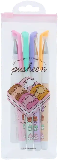 Pusheen Sweets geelikynät 4 kpl/pkt - 1