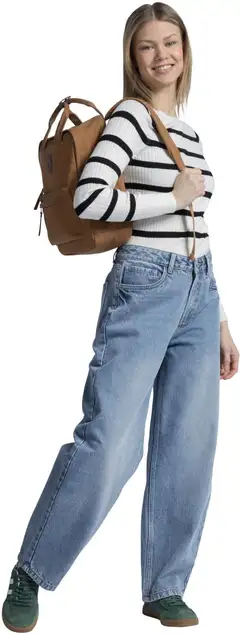 WKLY. naisten raidallinen ribbineulepusero 213W280252 - off white/black - 13