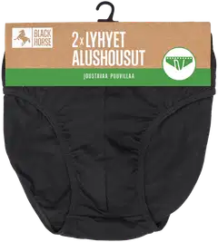 Black Horse 2-pack Basic alushousut - BLACK - 2