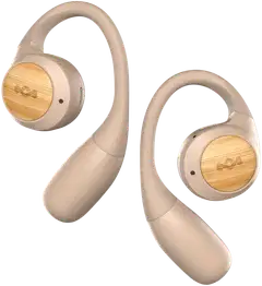 House of Marley langattomat nappikuulokkeet Liberate, beige/puu - 1