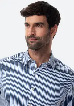 TEX miesten kauluspaita Satin stretchI966326 - Navy - 5