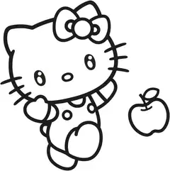 Comansi ikkunavärisetti Hello Kitty Sticker Art - 3