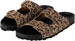 WKLY. naisten nahkaiset pistokkaat Lina leo 782458-04 - Mushroom leopard - 1