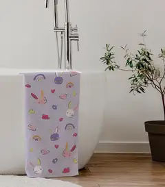 Ciraf lasten kylpypyyhe Bunny 70x140 cm liila - 6