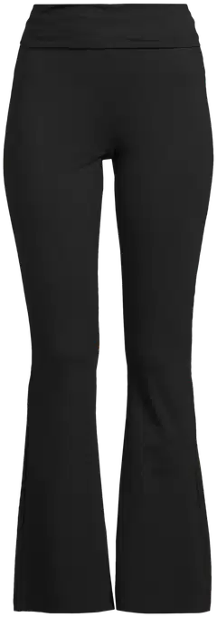 House naisten flare leg trikoohousut Betsy - Black - 2