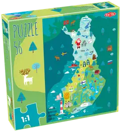 Tactic palapeli Suomi karttapalapeli 56 palaa - 1