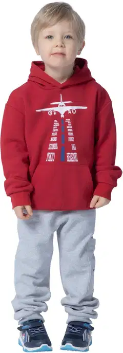 Ciraf lasten huppari plane 25pc261115 - 18-1657TCX SALSA - 6