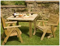 Tammiston Puu Tuoli Elli jatkojaloilla kestopuu vihreä - 3