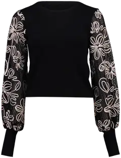 Hailys naisten neule sk  mi44nu ked-2409028 - BLACK - 1