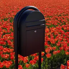 Bobi Classic postilaatikko, struktuurimusta - 3