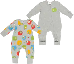 Ciraf vauvojen pyjama Omppu 2-pack PatternLab - Optic White & aop - 1