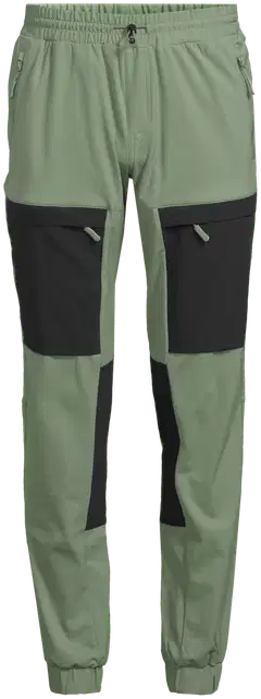 Luode12 miesten retkeily- ja ulkoiluhousut 204L112656 - Oil Green - 2