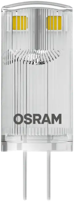 Osram LED PIN 0,9W/2700K 12V G4 ei-himmennettävä kirkaskupuinen LED-pienoislamppu 2kpl/pkt - 1