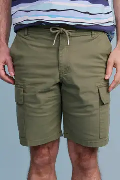 Finlayson miesten cargoshortsit - Green - 4