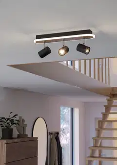 EGLO Kattovalaisin 3-os Rimbocchi musta - 10