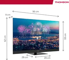Thomson 43" 4K UHD QLED Plus Google TV 43QG6C14 - 2