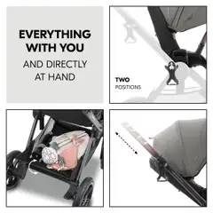 Yhdistelmävaunut Comfort N Care Air Set 0-25 kg tummanharmaa - 22