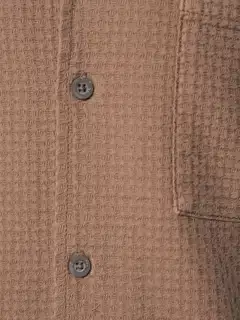 WKLY. miesten lyhythihainen paita 194W152605 - Brown - 5