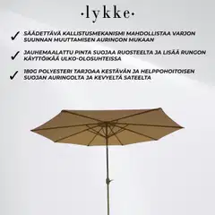 Lykke aurinkovarjo saga, beige - 3