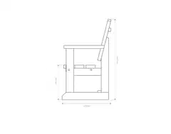 Miljöörakennus Jämäkkä tuoli, vaalean harmaa 79x60x63cm - 2