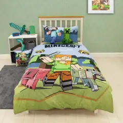 Minecraft lasten pussilakanasetti 150x210+50x60 cm monivärinen - 6