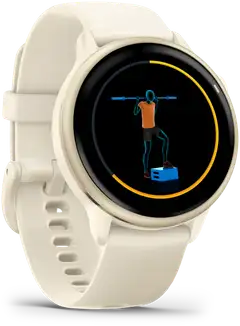 Garmin älykello Vivoactive 6 vaalea kulta ja luunvärinen hihna - 5