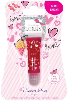 Lukky huulikiilto riipuksella 6ml, erilaisia - 2