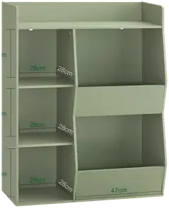 SoBuy lastenhylly vihreä KMB55-K-GR - 3