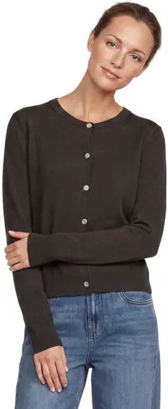 London Fog naisten merinoneuletakki 213L263604 - brown - 1