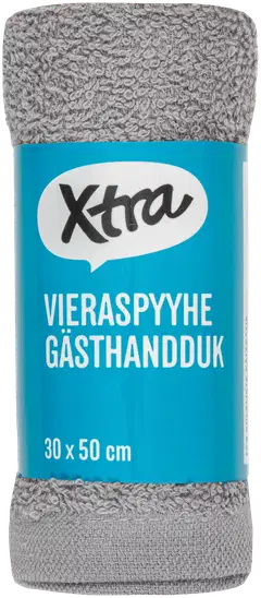 Xtra vieraspyyhe Anna 30x50 cm harmaa - 2