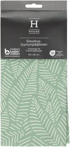 House sisustustyynynpäällinen Outline leaves 50x50 cm vihreä - 2