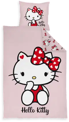 Lasten pussilakanasetti Hello Kitty 150x210+50x60 cm - 1