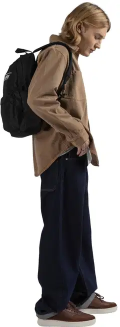WKLY. miesten paitatakki värifarkkua, loose fit, painonappikiinnitys 194W252507 - Mocha brown - 9