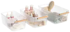 Zeller säilytyslaatikko bambukahvalla 3 kpl - 6