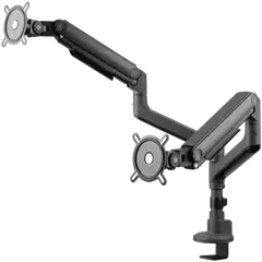 One For All DM5210 Heavy Duty Monitorivarsi kahdelle näytölle, musta - 4