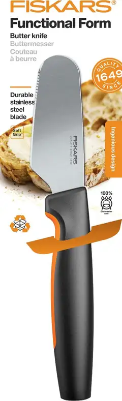 Fiskars Functional Form Voiveitsi musta 8 cm - 2