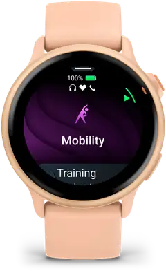 Garmin älykello Vivoactive 6 metallinen vaaleanpunainen aamunkajo ja samanvärinen hihna - 4