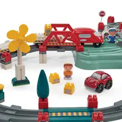 Ecoiffier - Abrick - Taajamajunarata -leikkisetti - 9