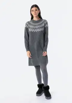 TEX naisten neuletunika I291487 - GREY - 1
