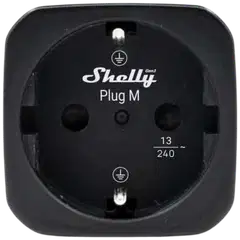 Shelly Plug M Gen3 Black x2 - WiFi-älypistoke, 13 A - 1