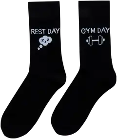 House miesten sukat tekstillä 193H322518 2-pack - BLACK - 1