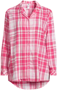 Actuelle naisten flanellipyjama 212A382616 - Pink check - 4