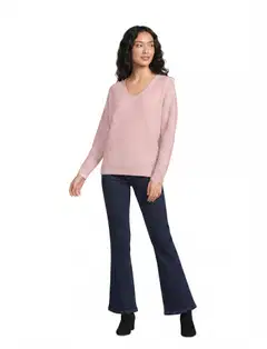 House naisten neulepusero soft 213H264012 - pink - 4