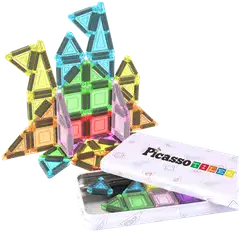 PicassoTiles magneettinen rakennussarja Nano Tiles 40 osaa - 5