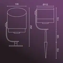 Philips Hue Lily -lisäkohdevalaisin 15W 2000-6500K 1060LM iso musta säädettävä - 3