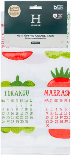 House keittiöpyyhe Kalenteri 2026 Veggies, PatternLab - 2