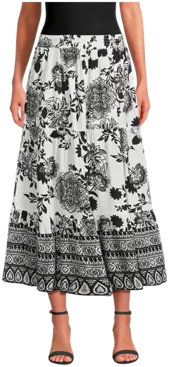 Margaux Riviera naisten hame SDL-010 - WHITE/ BLACK AOP - 1