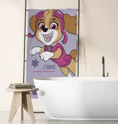 Paw Patrol lasten kylpypyyhe 70x140 cm lila - 8