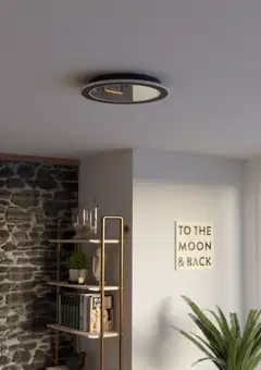 EGLO kattovalaisin Macchioni LED 20W CCT 38 cm musta/valkoinen - 10