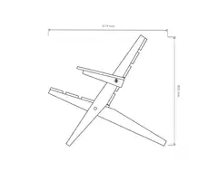Miljöörakennus Aurinkotuoli, kokoon taittuva, grafiitin harmaa, 67x89x80cm - 3